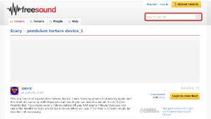 Freesound聲音庫：pendulum torture device_1