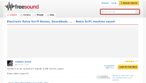Freesound聲音庫：Retro SciFi_machine sound
