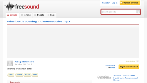 Freesound聲音庫：UknownBottle2.mp3