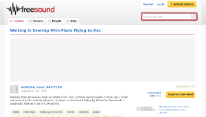 Freesound聲音庫：Walking in Evening With Plane Flying by.flac縮圖