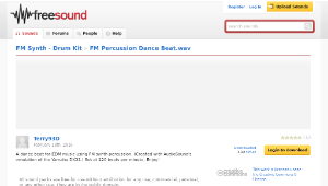 Freesound聲音庫：FM Percussion Dance Beat.wav-資源代表圖