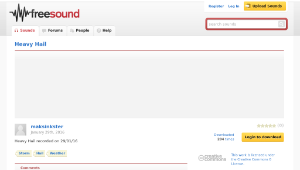 Freesound聲音庫：Heavy Hail-資源代表圖