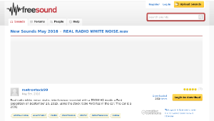 Freesound聲音庫：REAL RADIO WHITE NOISE.wav縮圖