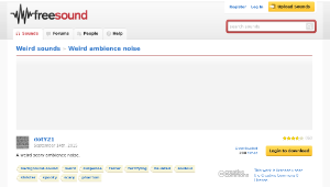 Freesound聲音庫：Weird ambience noise縮圖