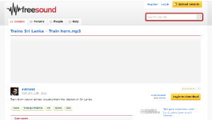 Freesound聲音庫：Train horn.mp3縮圖