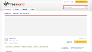 Freesound聲音庫：beitou_library.wav-資源代表圖