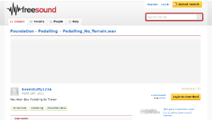 Freesound聲音庫：Pedalling_No_Terrain.wav