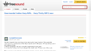 Freesound聲音庫：Harp Tinkly Riff 2.wav