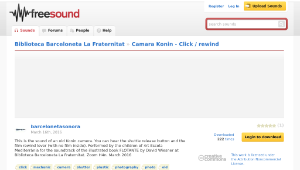 Freesound聲音庫：Camara Konin - Click / rewind縮圖