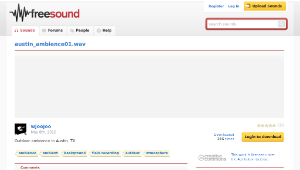 Freesound聲音庫：austin_ambience01.wav