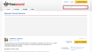 Freesound聲音庫：Domain Tunnel Reverb 縮圖