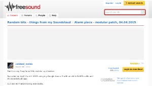 Freesound聲音庫：Alarm piece - modular patch, 04.04.2015-資源代表圖
