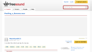 Freesound聲音庫：Peeling_a_Banana.wav-資源代表圖