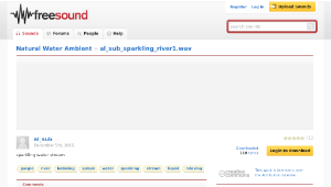 Freesound聲音庫：al_sub_sparkling_river1.wav