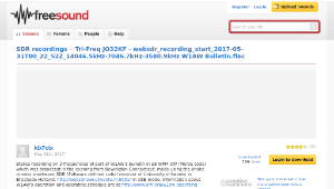 Freesound聲音庫：Tri-Freq JO32KF - websdr_recording_start_2017-05-31T00_22_52Z_14046.5kHz-7046.7kHz-3580.9kHz W1AW