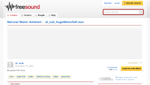 Freesound聲音庫：al_sub_hugeWaterfall.wav