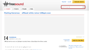 Freesound聲音庫：offbeat white noise 128bpm.wav縮圖