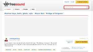 Freesound聲音庫：Music Box: 