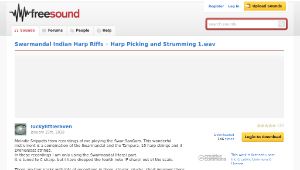 Freesound聲音庫：Harp Picking and Strumming 1.wav