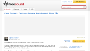 Freesound聲音庫：Footsteps Cowboy Boots Ceramic Stone Tile-資源代表圖