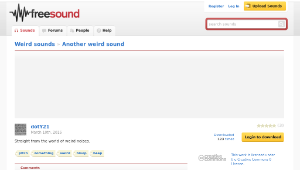 Freesound聲音庫：Another weird sound縮圖