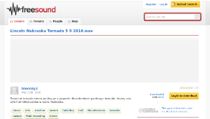 Freesound聲音庫：Lincoln Nebraska Tornado 5 9 2016.wav-資源代表圖