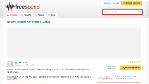 Freesound聲音庫：Bruny Island Ambience 1.flac縮圖