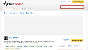 Freesound聲音庫：Morph Neuro Bass縮圖
