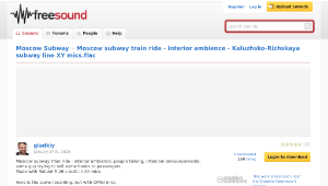 Freesound聲音庫：Moscow subway train ride - interior ambience - Kaluzhsko-Rizhskaya subway line XY mics.flac-資源代表圖