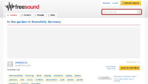 Freesound聲音庫：In the garden in Dransfeld, Germany-資源代表圖