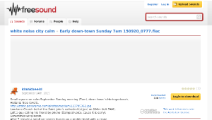 Freesound聲音庫：Early down-town Sunday 7am 150920_0777.flac-資源代表圖