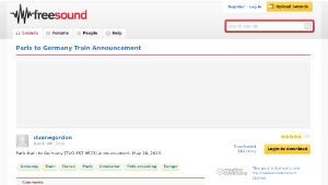 Freesound聲音庫：Paris to Germany Train Announcement-資源代表圖