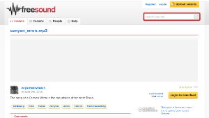 Freesound聲音庫：canyon_wren.mp3縮圖