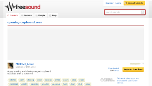 Freesound聲音庫：opening-cupboard.wav-資源代表圖