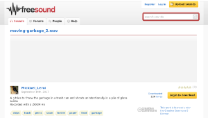 Freesound聲音庫：moving-garbage_2.wav縮圖