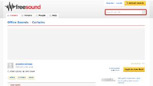 Freesound聲音庫：Curtains-資源代表圖