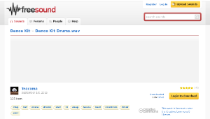 Freesound聲音庫：Dance Kit Drums.wav縮圖