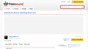 Freesound聲音庫：Sound_FX_House cleaning disch.wav-資源代表圖