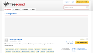 Freesound聲音庫：Laser printer -資源代表圖