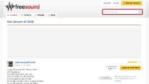 Freesound聲音庫：the desert of SUN-資源代表圖