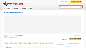 Freesound聲音庫：clicking knuckles.wav-資源代表圖