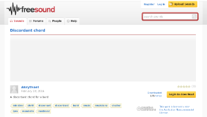 Freesound聲音庫：Discordant chord