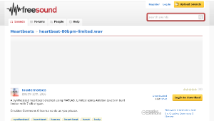 Freesound聲音庫：heartbeat-80bpm-limited.wav-資源代表圖