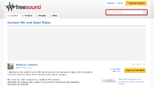 Freesound聲音庫：Contact Mic and Steel Tubes -資源代表圖