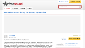 Freesound聲音庫：mysterious sound during the journey by train.flac