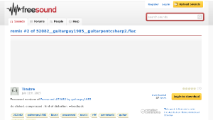 Freesound聲音庫：remix #2 of 52082__guitarguy1985__guitarpentcsharp2.flac