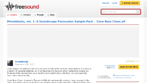 Freesound聲音庫：Cone Bass Clean.aif-資源代表圖