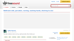 Freesound聲音庫：Bathroom sink, porcelain, running, washing hands, draining 2x.wav-資源代表圖