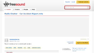 Freesound聲音庫：Car Accident Report.m4a縮圖