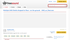 Freesound聲音庫：DVD_on_floor.wav縮圖